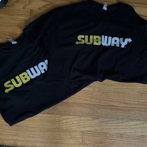 Two subway shirts